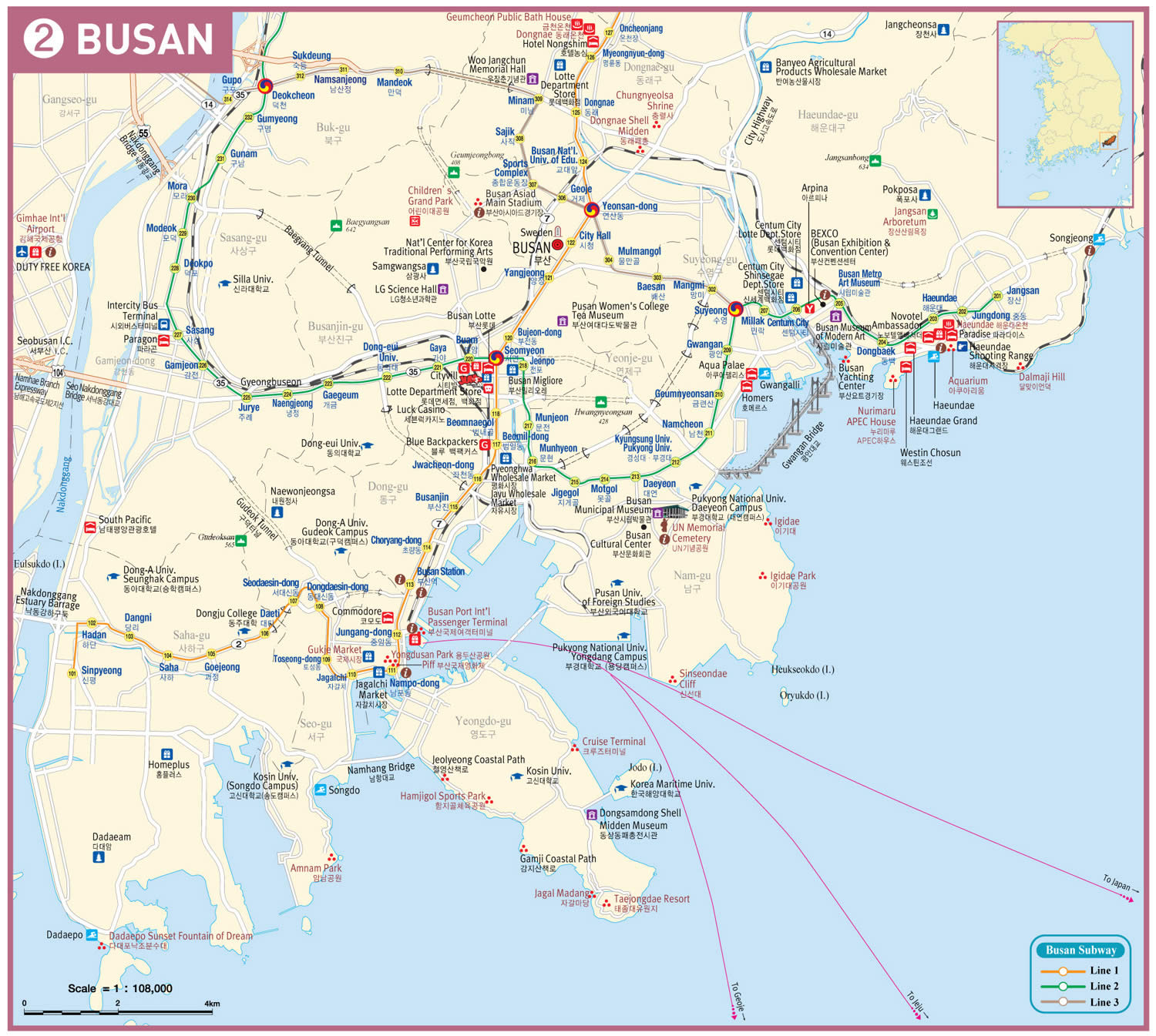 Busan Map English